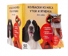 Деревенские лакомства Мини-колбаски из мяса утки и ягнёнка для собак
